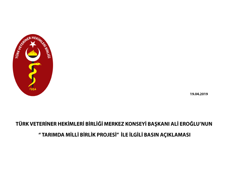 “Tarımda Milli Birlik Projesi”