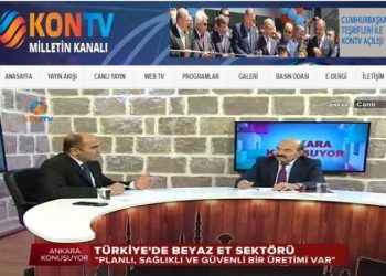 KON TV ANKARA KONUŞUYOR PROGRAMINA TVHB MERKEZ KONSEYİ BAŞKANI TALAT GÖZET KATILDI