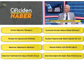 Çiftçi TV Stüdyo Konuğu TVHB Merkez Konseyi Başkanı Ali EROĞLU