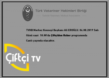 Çiftçi TV, “Çiftçiden Haber” 06.08.2019 Saat 10:00