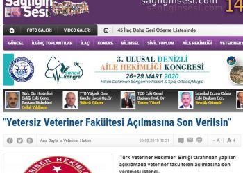 ” Yetersiz Veteriner Fakültesi açılmasına son verilsin”