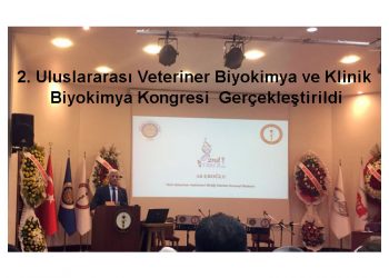 2. Uluslararası Veteriner Biyokimya ve Klinik Biyokimya Kongresi Gerçekleştirildi