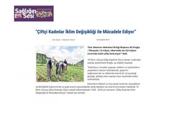 “Çiftçi Kadınlar İklim Değişikliği ile Mücadele Ediyor”