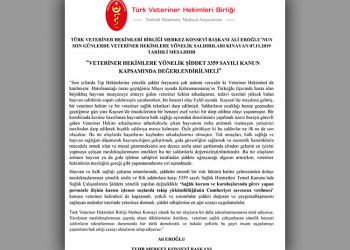 Veteriner Hekimlere yönelik şiddete son!