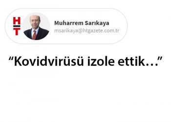 “Kovidvirüsü izole ettik…”