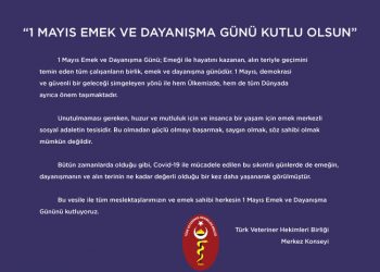 “1 Mayıs Emek ve Dayanışma Günü Kutlu Olsun”