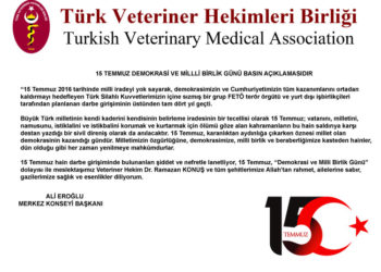 TVHB 15 Temmuz Demokrasi ve Millli Birlik Günü Basın Açıklamasıdır