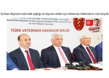 Kurban Bayramı’nda halk sağlığı ve hayvan refahı için Veteriner Hekimlerin rolü büyük