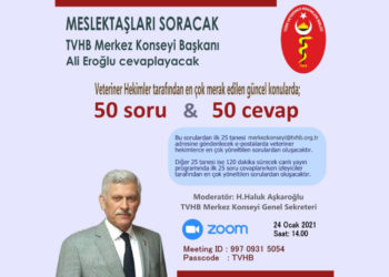 Meslektaşları Soracak TVHB Merkez Konseyi Başkanı Ali Eroğlu cevaplayacak