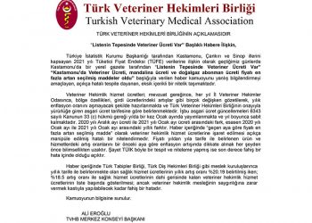 Türk Veteriner Hekimleri Birliğinin Açıklamasıdır