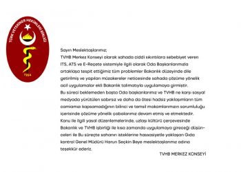 ITS, ATS ve E-Reçete sistemiyle ilgili…