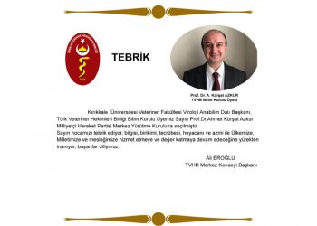 Tebrik – Prof. Dr. A. Kürşat AZKUR