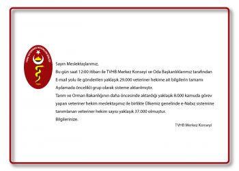 Meslektaşlarımızın Dikkatine! 15 Mayıs 2021