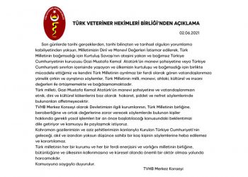 TÜRK VETERİNER HEKİMLERİ BİRLİĞİ’NDEN AÇIKLAMA