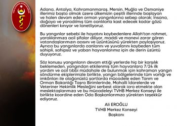 Ülkemizin çeşitli illerinde başlayan ve halen devam eden orman yangınları…