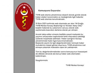 Kamuoyuna Duyurulur.