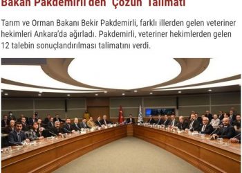 Bakan Pakdemirli’den ‘Çözün’ Talimatı