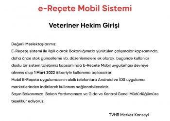 e-Reçete Mobil Sistemi