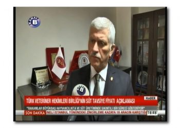 Çiğ süt tavsiye satış fiyatı ve hayvancılığın genel durumu