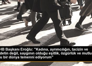 TVHB Başkanı Eroğlu: “Kadına, ayrımcılığın, tacizin ve şiddetin değil, saygının olduğu eşitlik, özgürlük ve mutluluk dolu bir dünya temenni ediyorum”