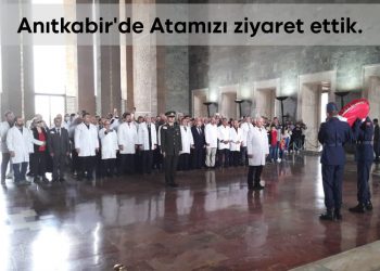 Anıtkabir’de Atamızı ziyaret ettik.