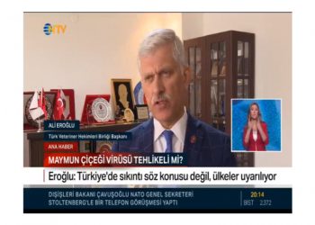 TVHB Merkez Konseyi Başkanı Ali EROĞLU: Maymun Çiçeği Virüsü