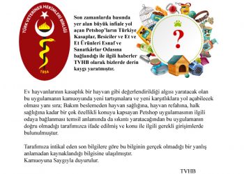 Türk Veteriner Hekimleri Birliği’nden ‘petshop’ açıklaması