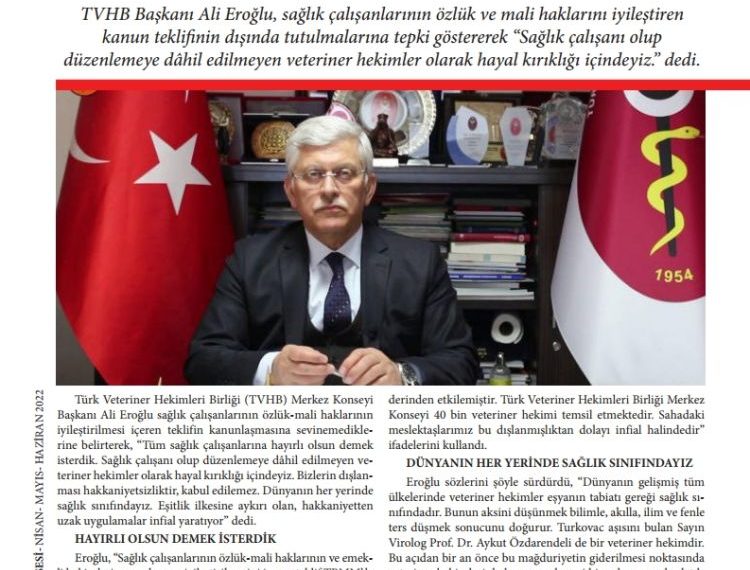 TVHB Başkanı Ali Eroğlu’ndan kanun teklifine tepki: “Biz Sağlıkçı Değil miyiz?”