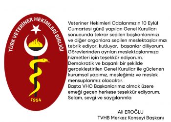 Veteriner Hekimleri Odalarımızın 10 Eylül Cumartesi günü yapılan Genel Kurulları…