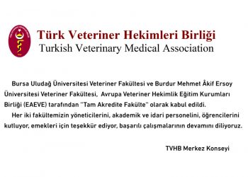 Avrupa Veteriner Hekimlik Eğitim Kurumları Birliği (EAEVE) tarafından…