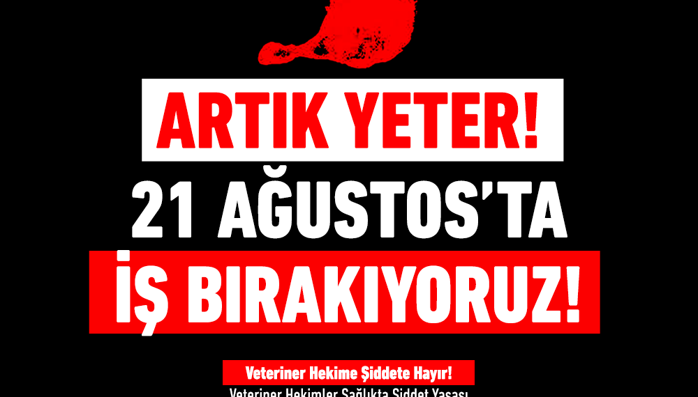Türk Veteriner Hekimler Birliği ve  56 Veteriner Hekim Odasından Kamuoyuna!