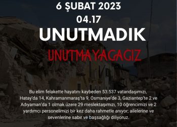 6 Şubat Kahramanmaraş Merkezli Depremlerin Yıl Dönümü İçin Basın Açıklaması