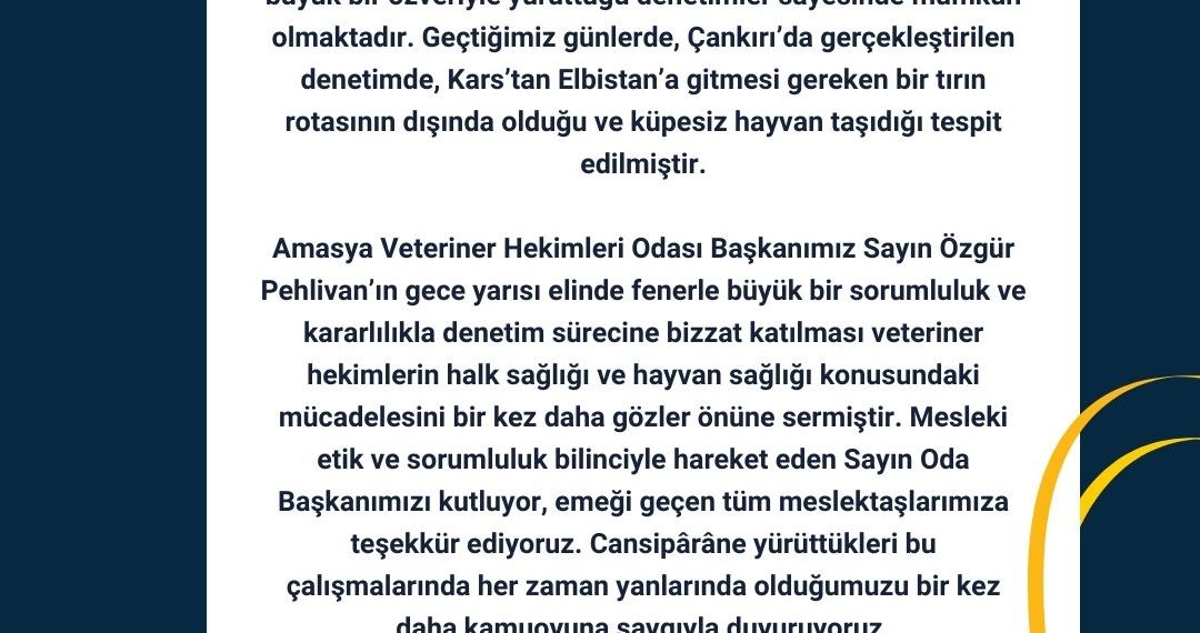 Tebrik ve Teşekkür