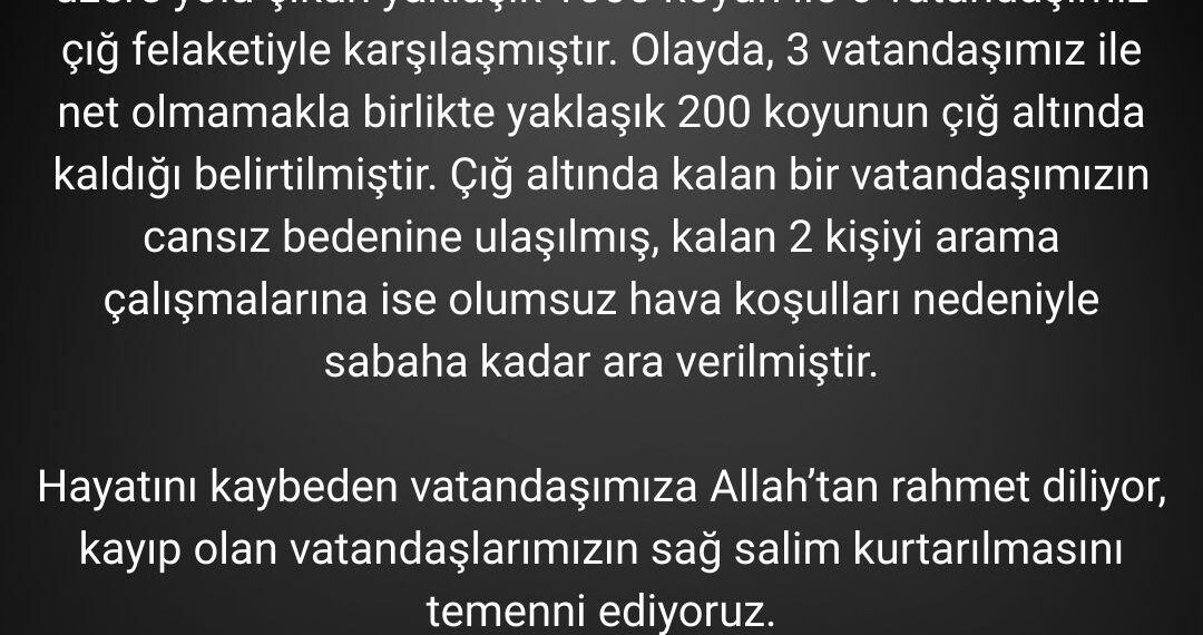 Geçmiş Olsun Artvin