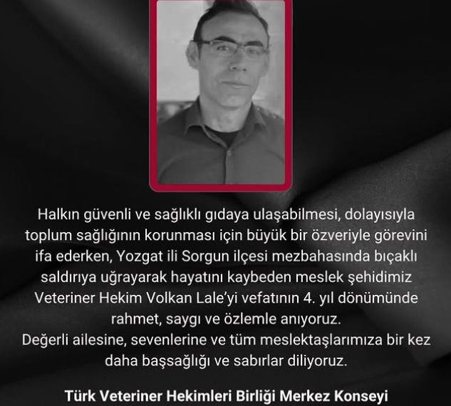 Meslek Şehidimiz Volkan LALE’yi Rahmetle Anıyoruz