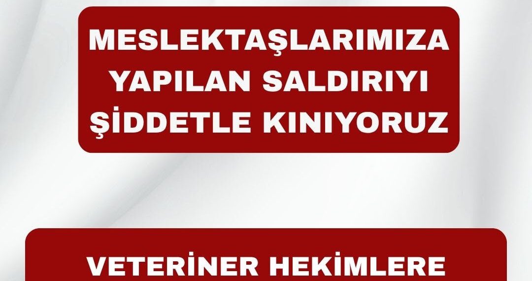 VETERİNER HEKİMLERE YÖNELİK ŞİDDET ASLA KABUL EDİLEMEZ!